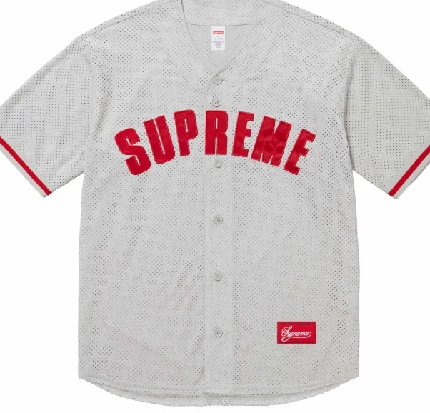 mesh BASEBALL 24SS JERSEY short sleeved MESH ULTRASUDE suede baseball 0612